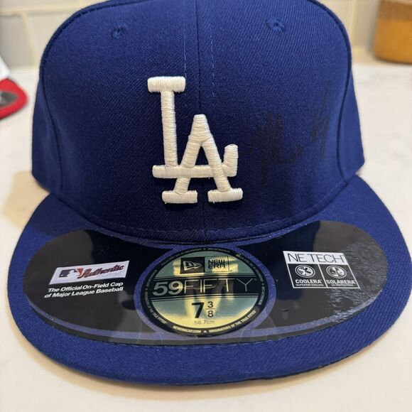 New Era SIGNED Los Angeles Dodgers AC Performance Game 5950 Fitted Hat - Picture 2 of 7